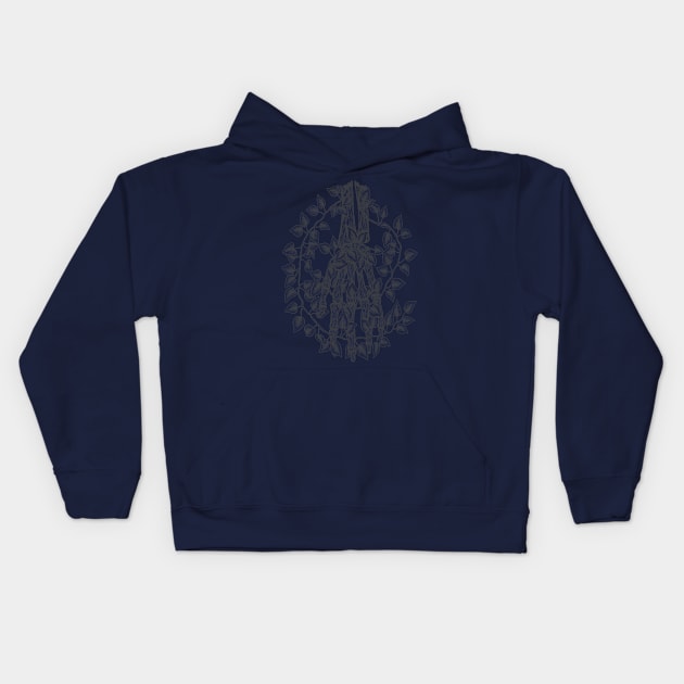 Grey Hands Grow Kids Hoodie by nelateni